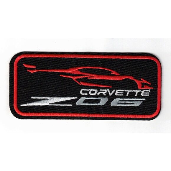 Unbranded Other - (6) Chevy Corvette Z06 4x2in Embroidered Sew / Iron-on Patch